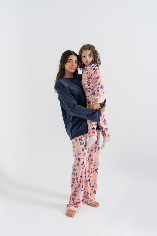 Pattern Pink Pijama  - Women
