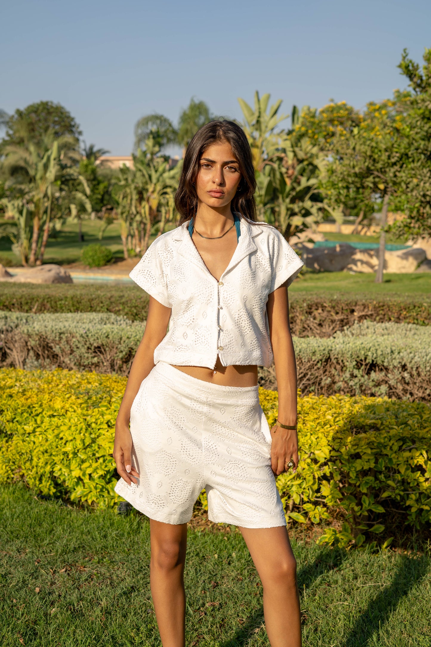 Eyelet Set white