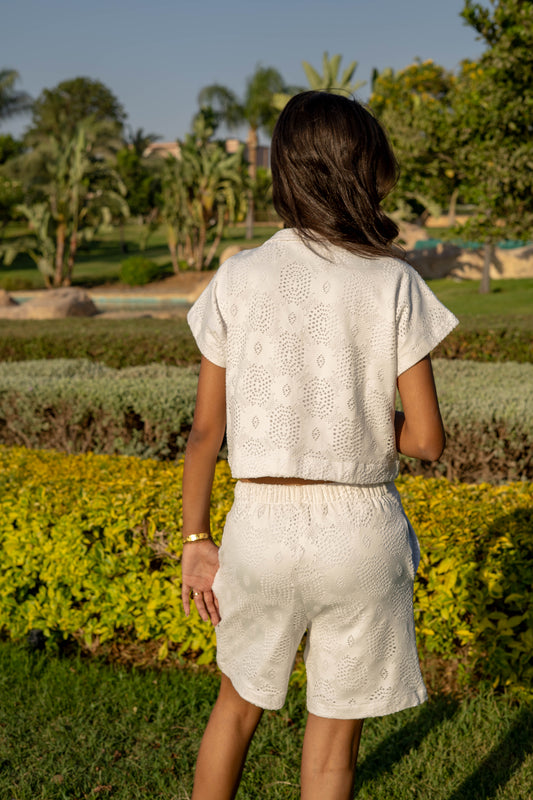 Eyelet Set white