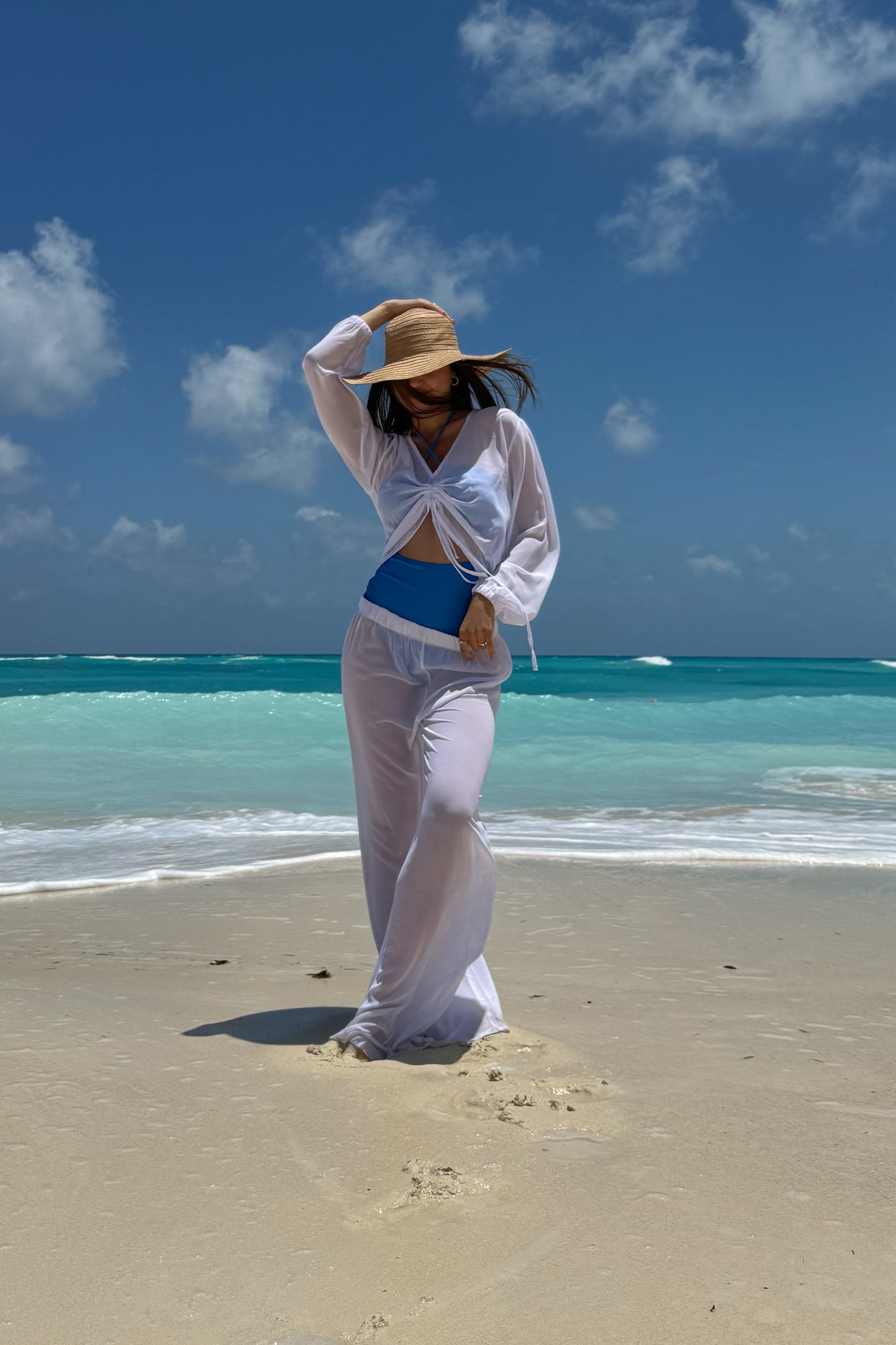White Chiffon Set