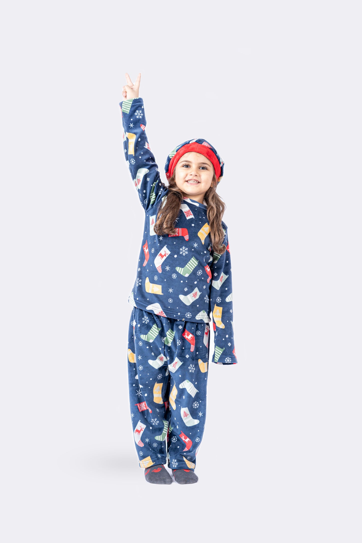 Christmas Red & Blue Pijama -Kids