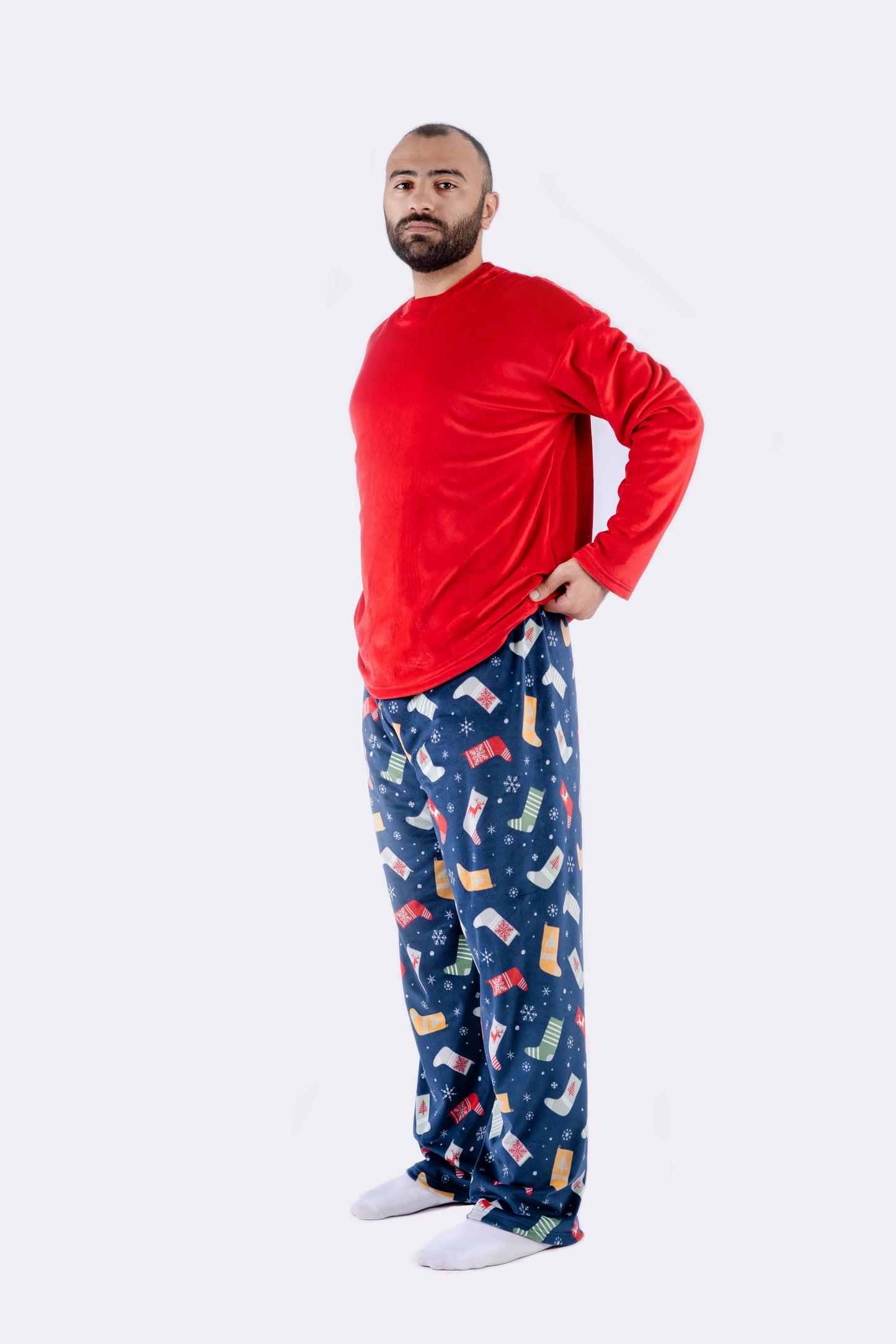 Christmas Red & Blue Pijama - Men