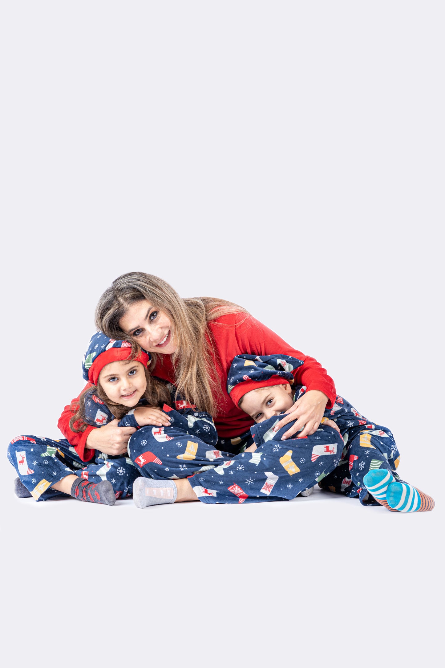 Christmas Red & Blue Pijama - Women