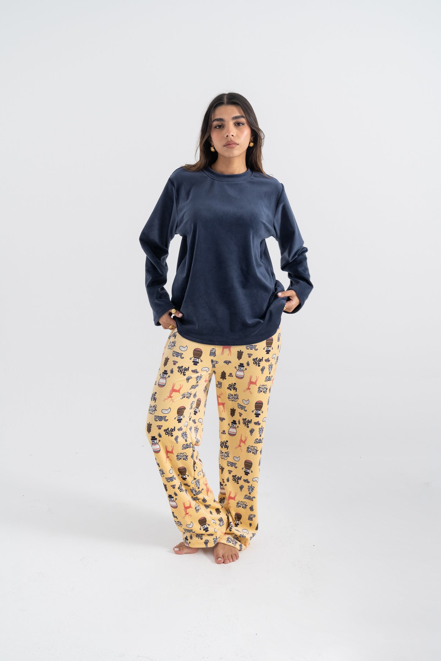 Christmas Yellow Pijama - Women