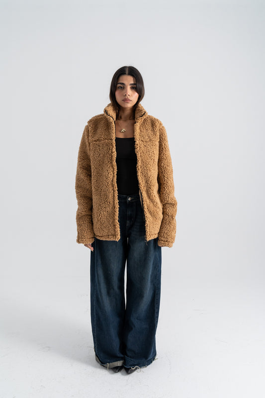 Teddy-bear Camel Jacket