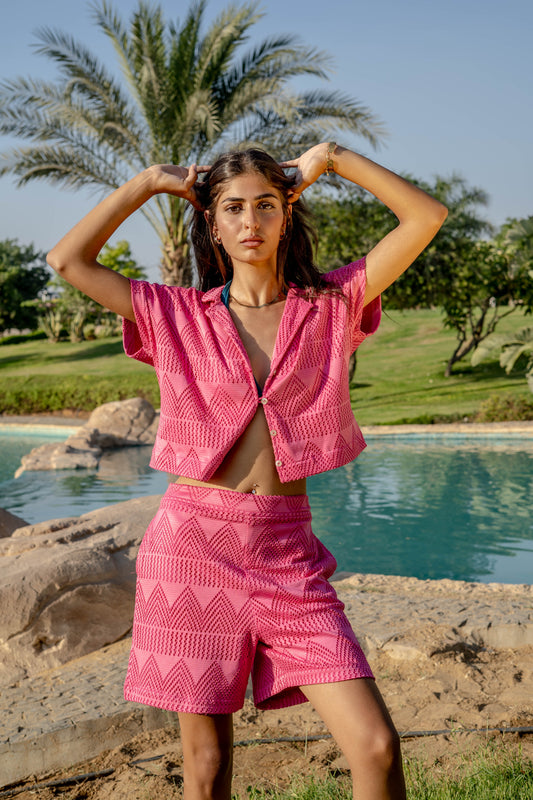 Eyelet Set Pink