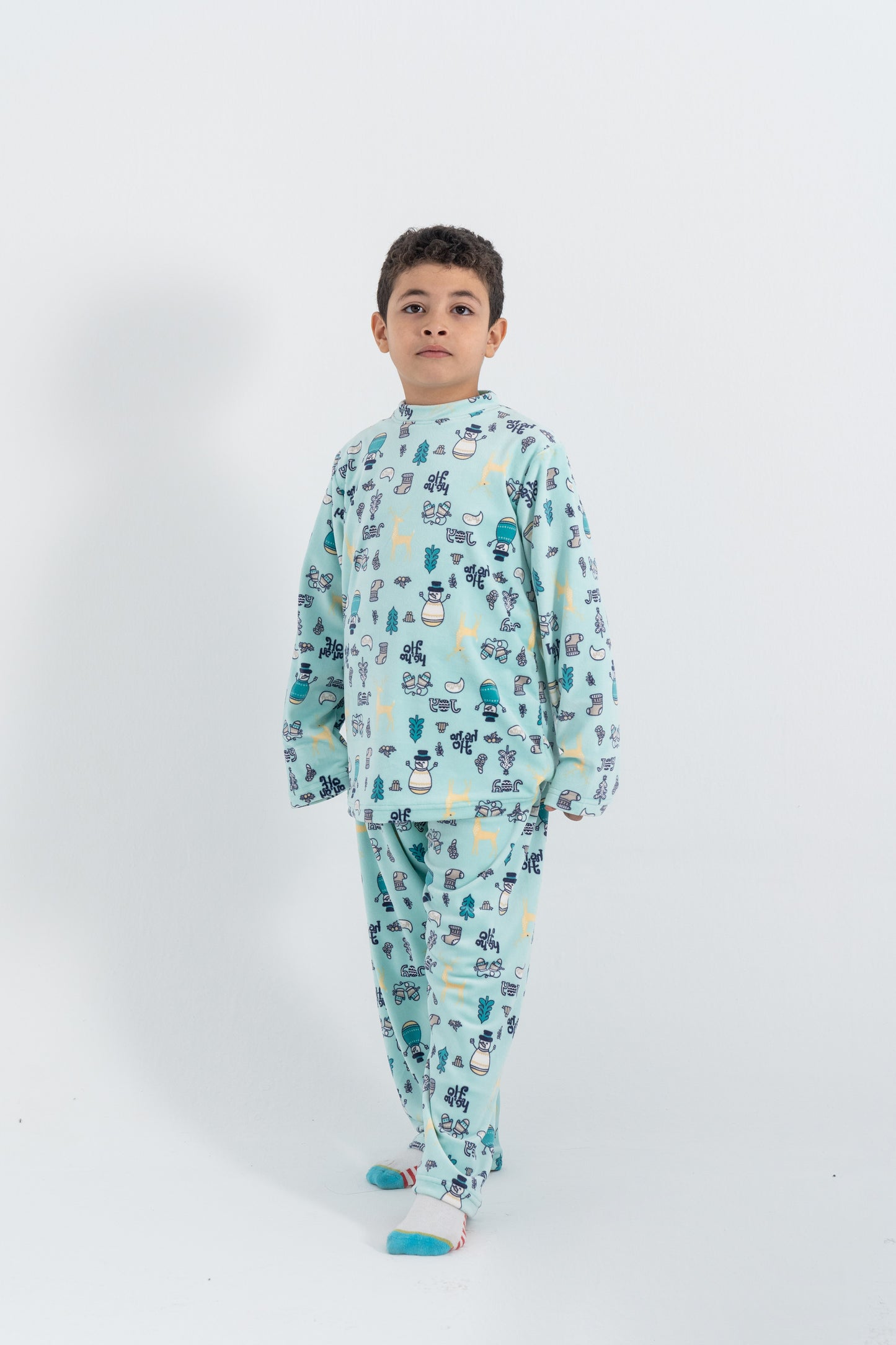 Christmas Blue Pijama - Kids