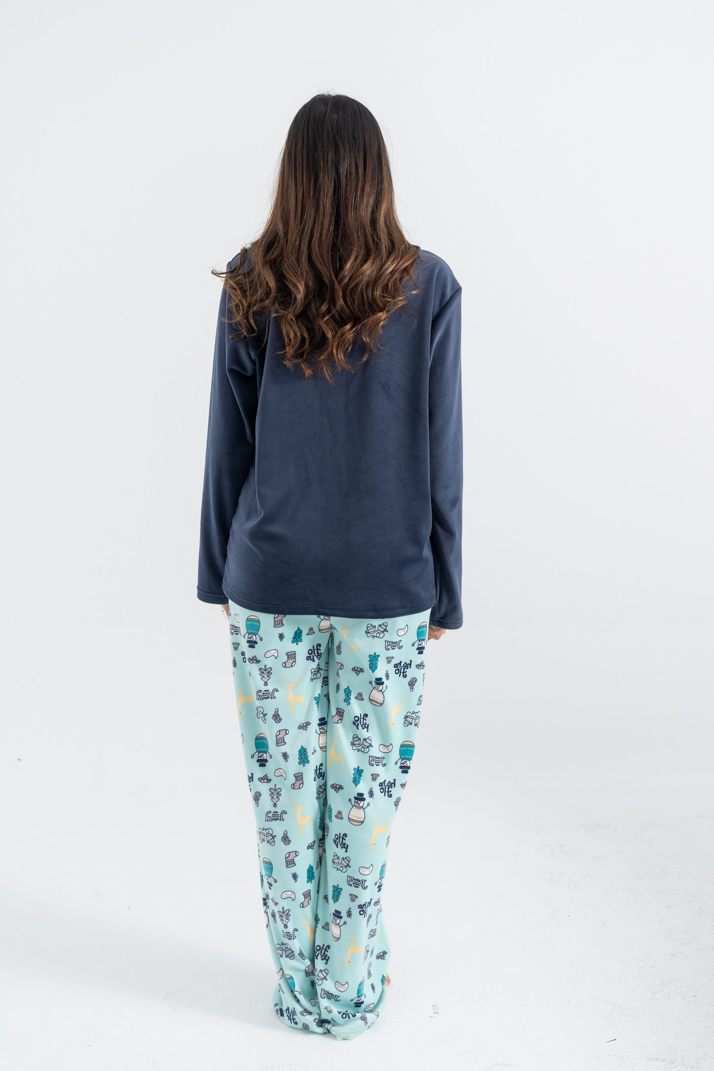 Christmas Blue Pijama - Women